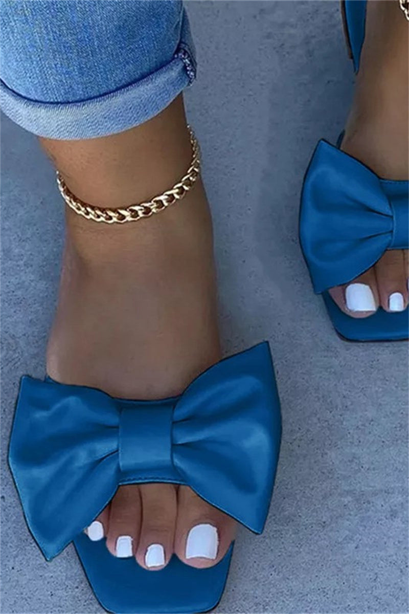 Casual Street Bowknot Opend Out Door Shoes - Fashionaviv
